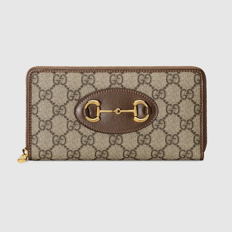 621889.92TCG.8563.001.100.0000.Light Gucci Horsebit 1955 zip around wallet